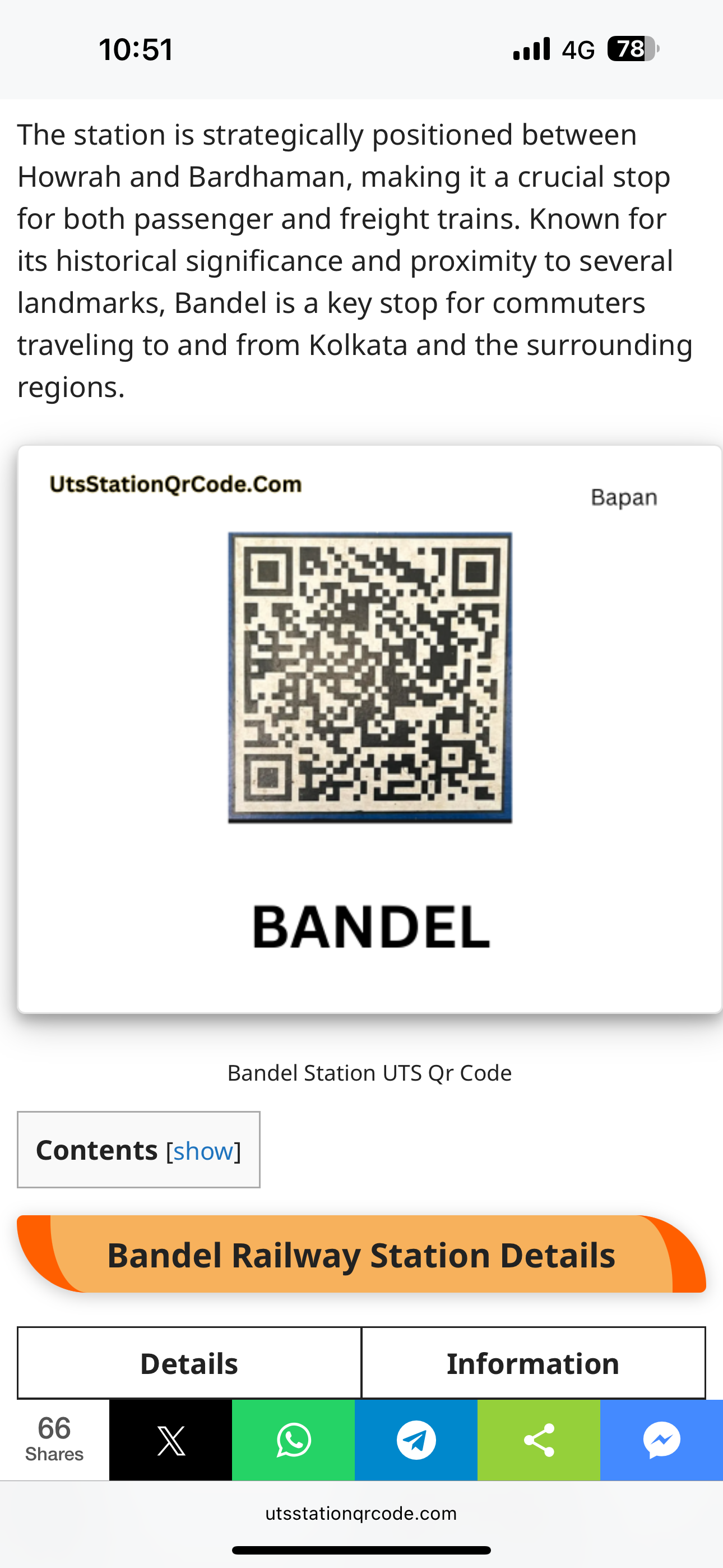 QR Code for Bandel